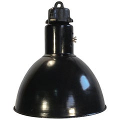 Bauhaus Industrial Enamel Pendant Lamp, 1930s