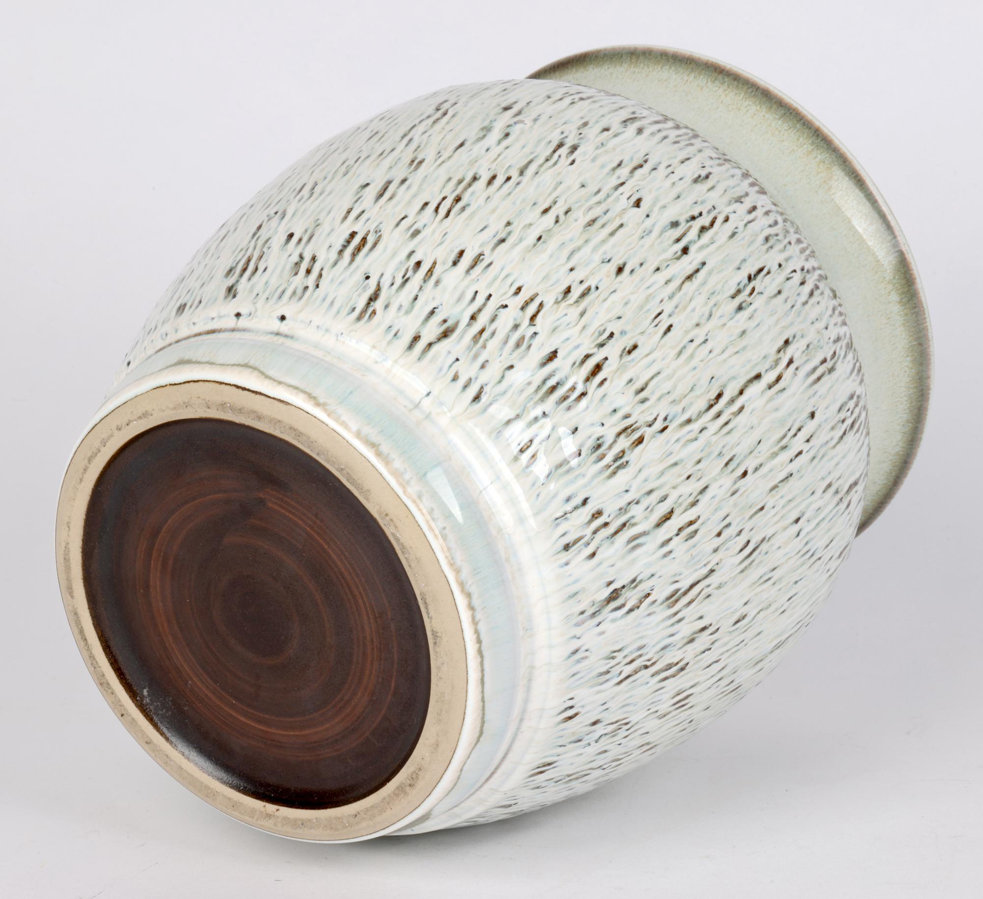 Bauhaus Inspired German Stoneware Vase   For Sale 3