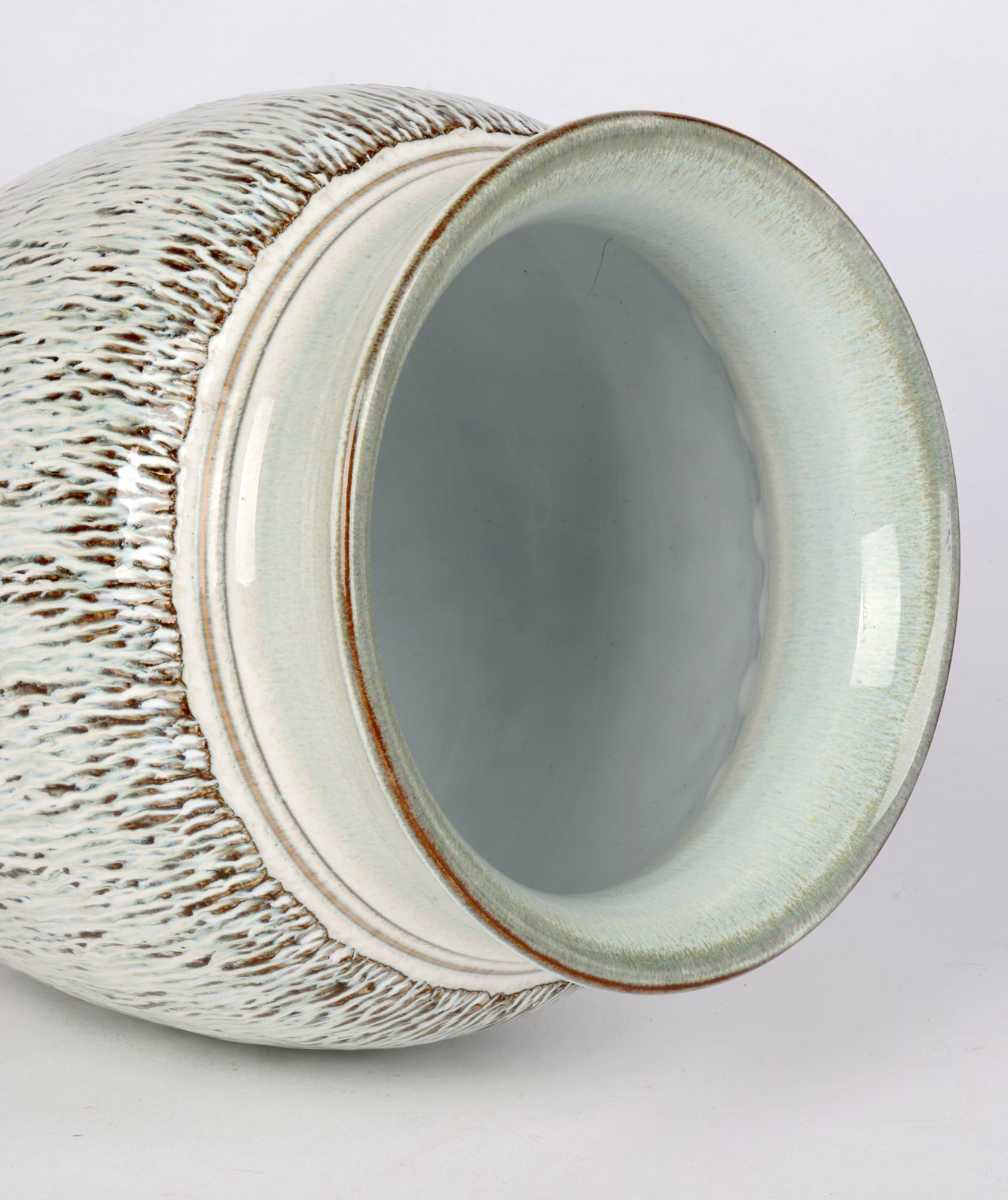 20th Century Bauhaus Inspired German Stoneware Vase   For Sale