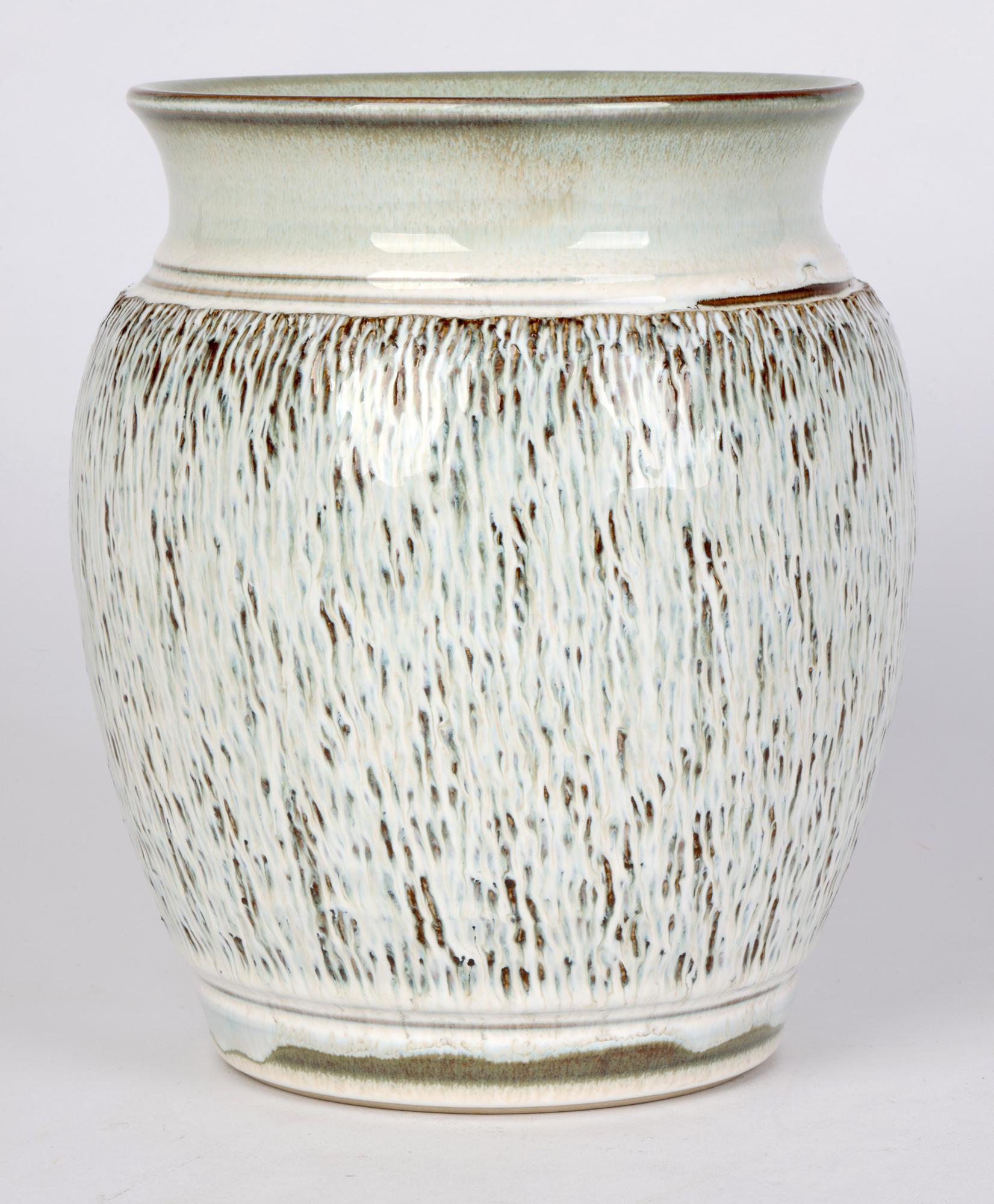 Bauhaus Inspired German Stoneware Vase   For Sale 1