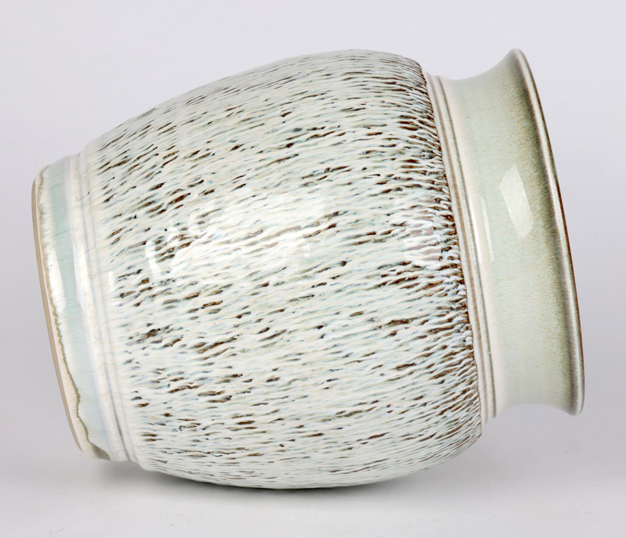 Bauhaus Inspired German Stoneware Vase   For Sale 2