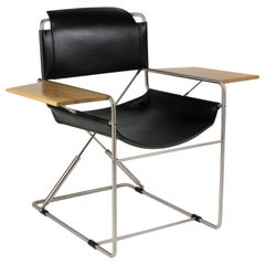 Bauhaus inspired Leather Chair allowing Rocking Motion