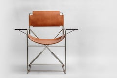 Bauhaus inspired Leather Rocking Chair