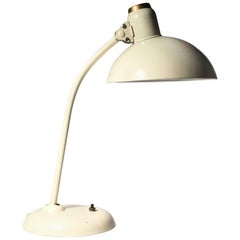 A Ivory White Painted Bauhaus Kaiser Desk Lamp by Christian Dell