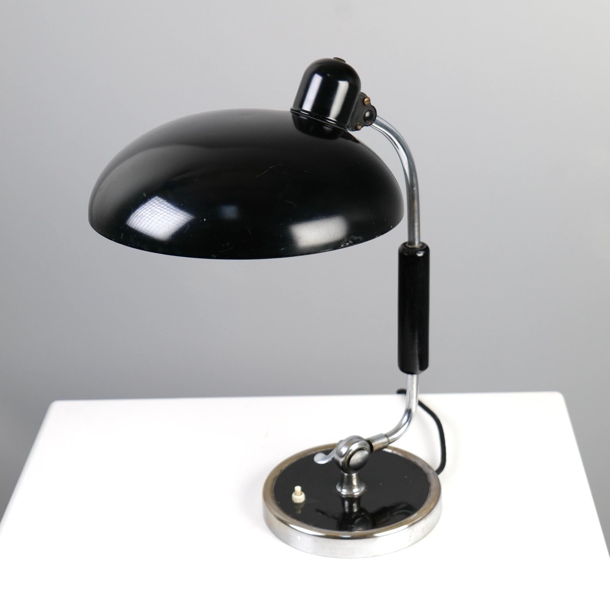 German Bauhaus Lamp by Christian Dell for Kaiser Idell, 6632 President from 1930s For Sale