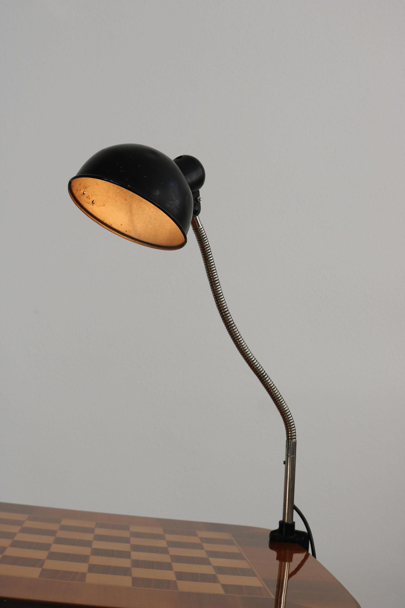 Mid-Century Modern Bauhaus lamp by Christian Dell, Kaiser Idell, Germany 1930s For Sale