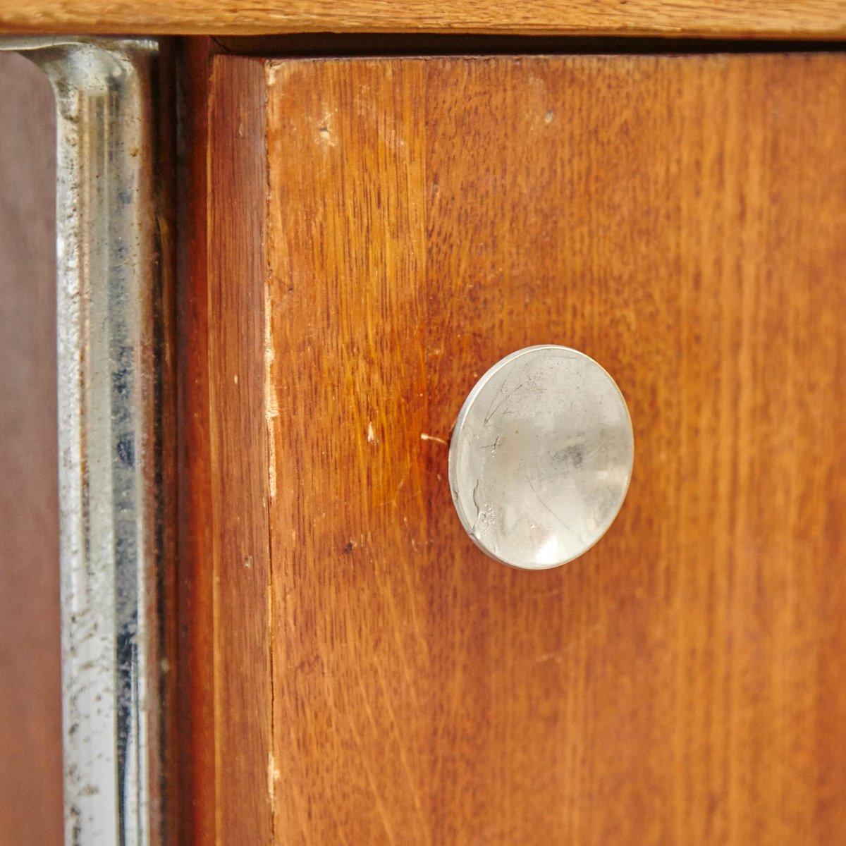 Bauhaus Large Desk in Wood and Tubular Metal, circa 1930 In condizioni discrete in vendita a Barcelona, Barcelona
