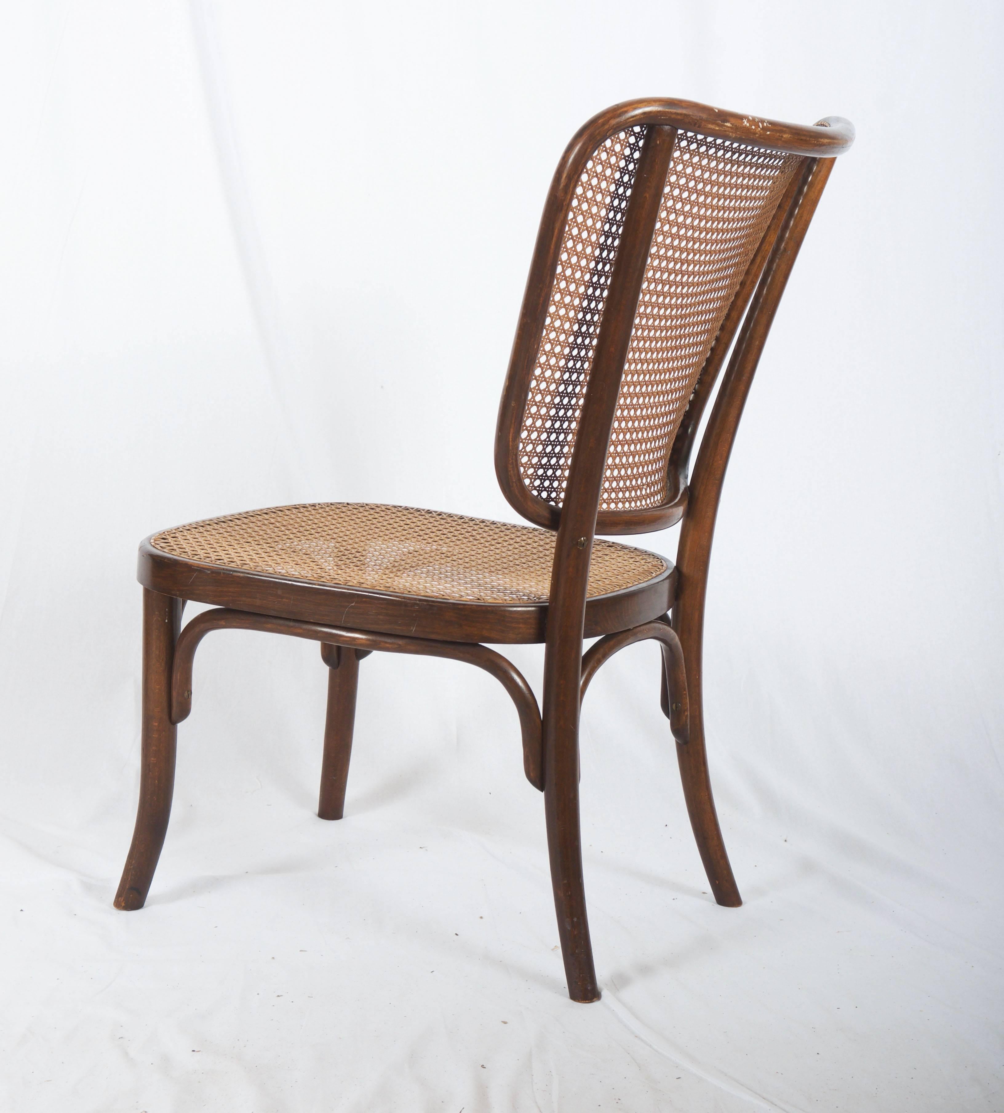 Langer Bauhaus-Stuhl von Gustav Adolf Schneck für Thonet (Mitte des 20. Jahrhunderts) im Angebot