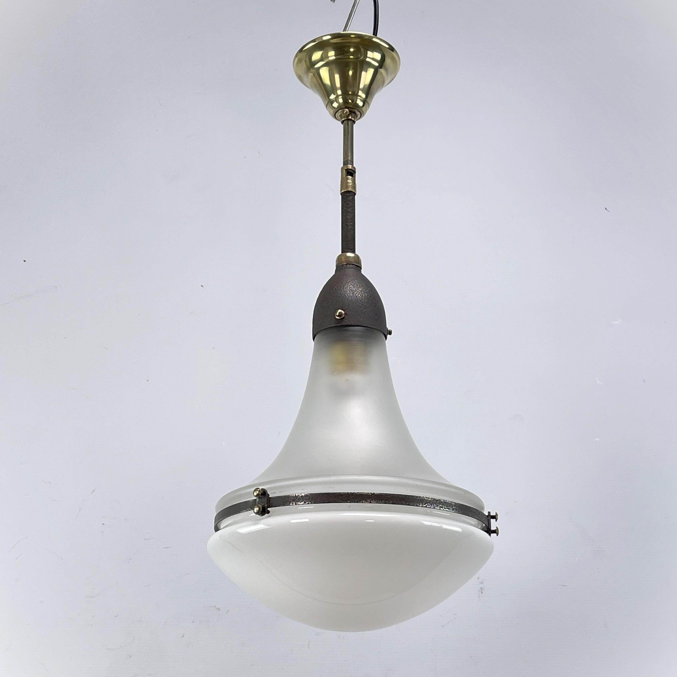 Art déco Lampe Bauhaus Luzette de Peter Behrens pour Siemens-Schuckert Werke, années 1920 en vente
