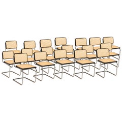 Sedie Cesca di Marcel Breuer per Knoll Produzione, 18 sedie disponibili