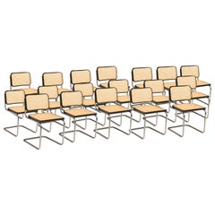 Vintage Bauhaus Marcel Breuer Cesca Chairs for Knoll Production, 8 Chairs Available