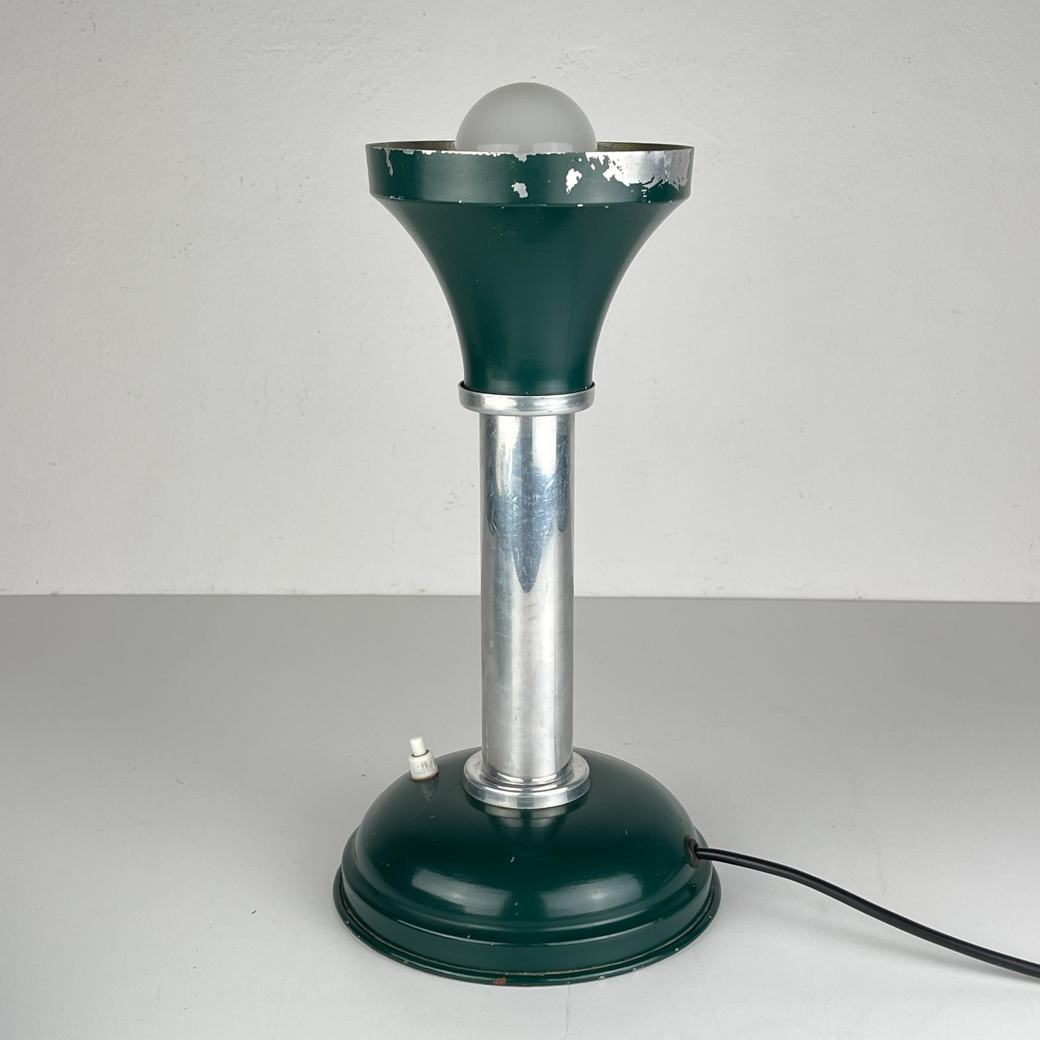 Bauhaus-Tischlampe aus Metall von Max Schumacher, Deutschland 1930er Jahre im Angebot 6