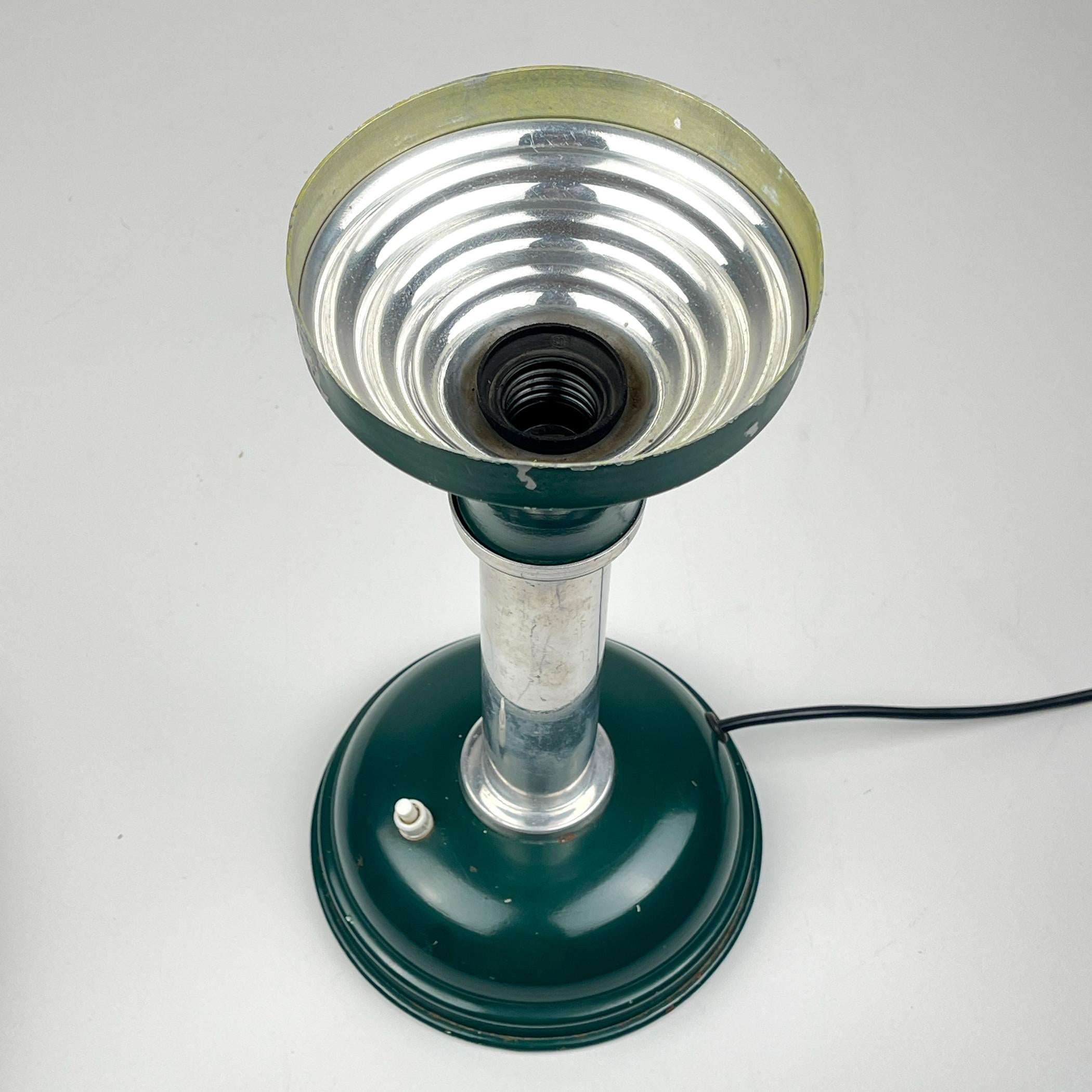 Bauhaus-Tischlampe aus Metall von Max Schumacher, Deutschland 1930er Jahre im Angebot 7