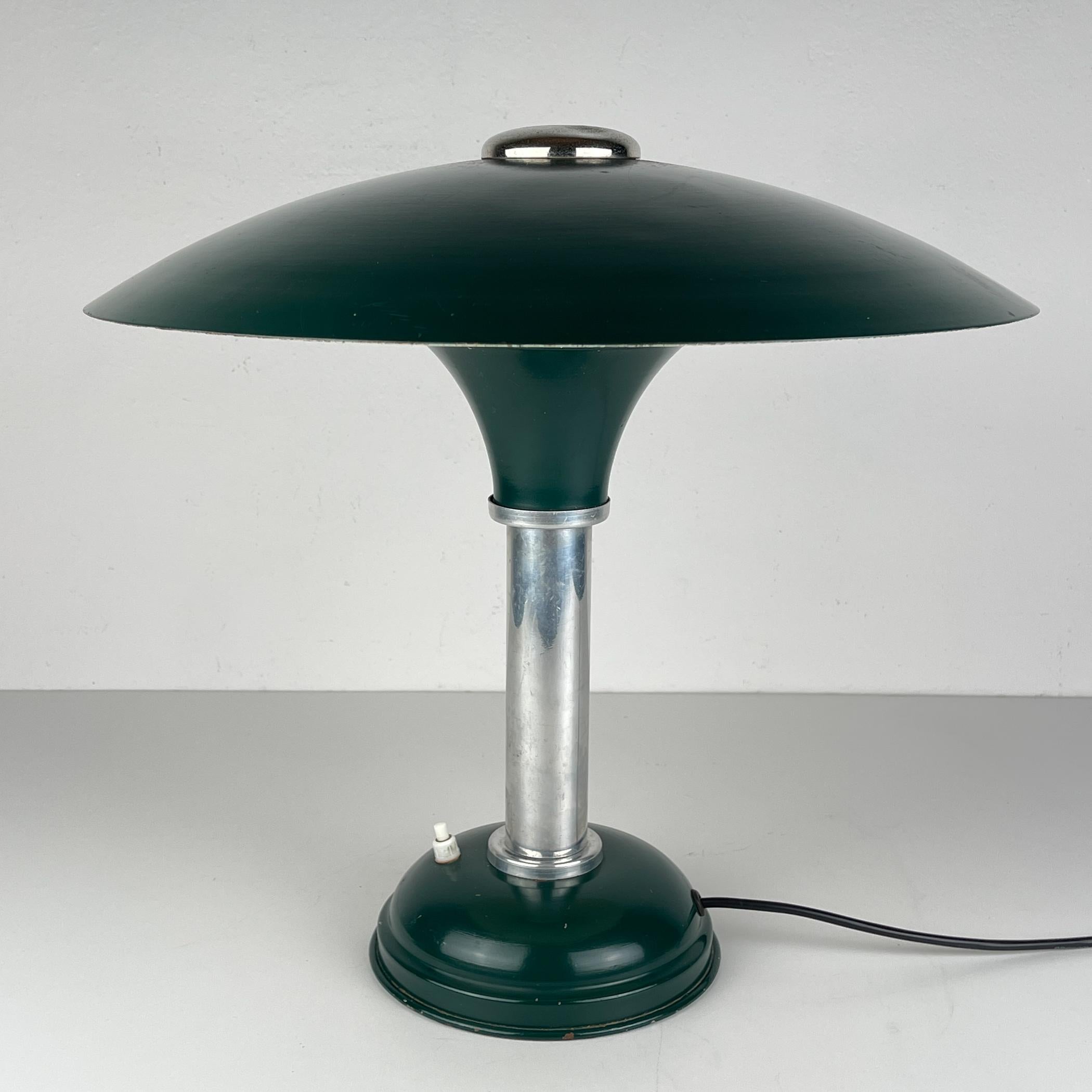 Bauhaus-Tischlampe aus Metall von Max Schumacher, Deutschland 1930er Jahre im Angebot 10