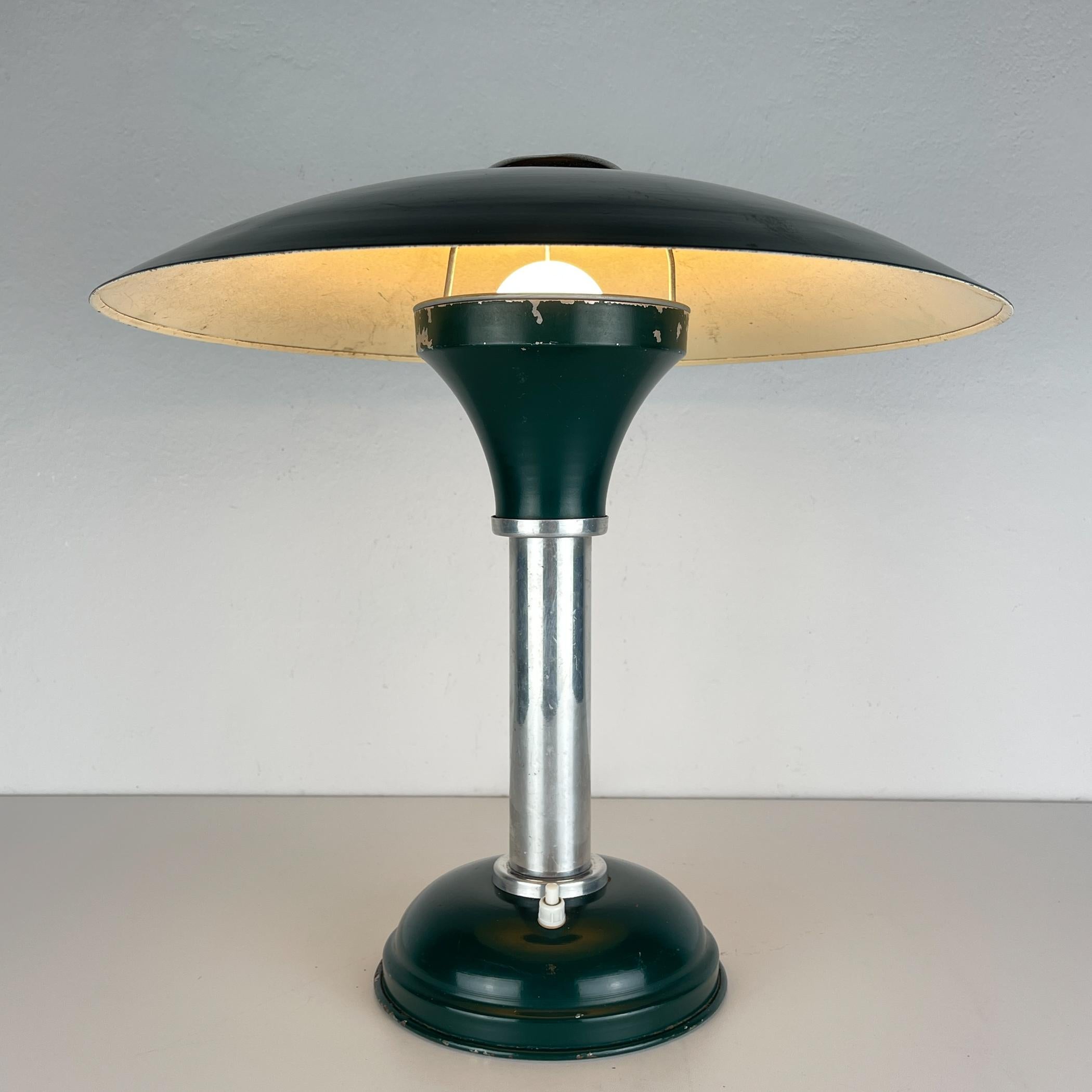 Bauhaus-Tischlampe aus Metall von Max Schumacher, Deutschland 1930er Jahre im Angebot 11