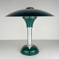 Bauhaus Metal Table lamp by Max Schumacher, Germany 1930s