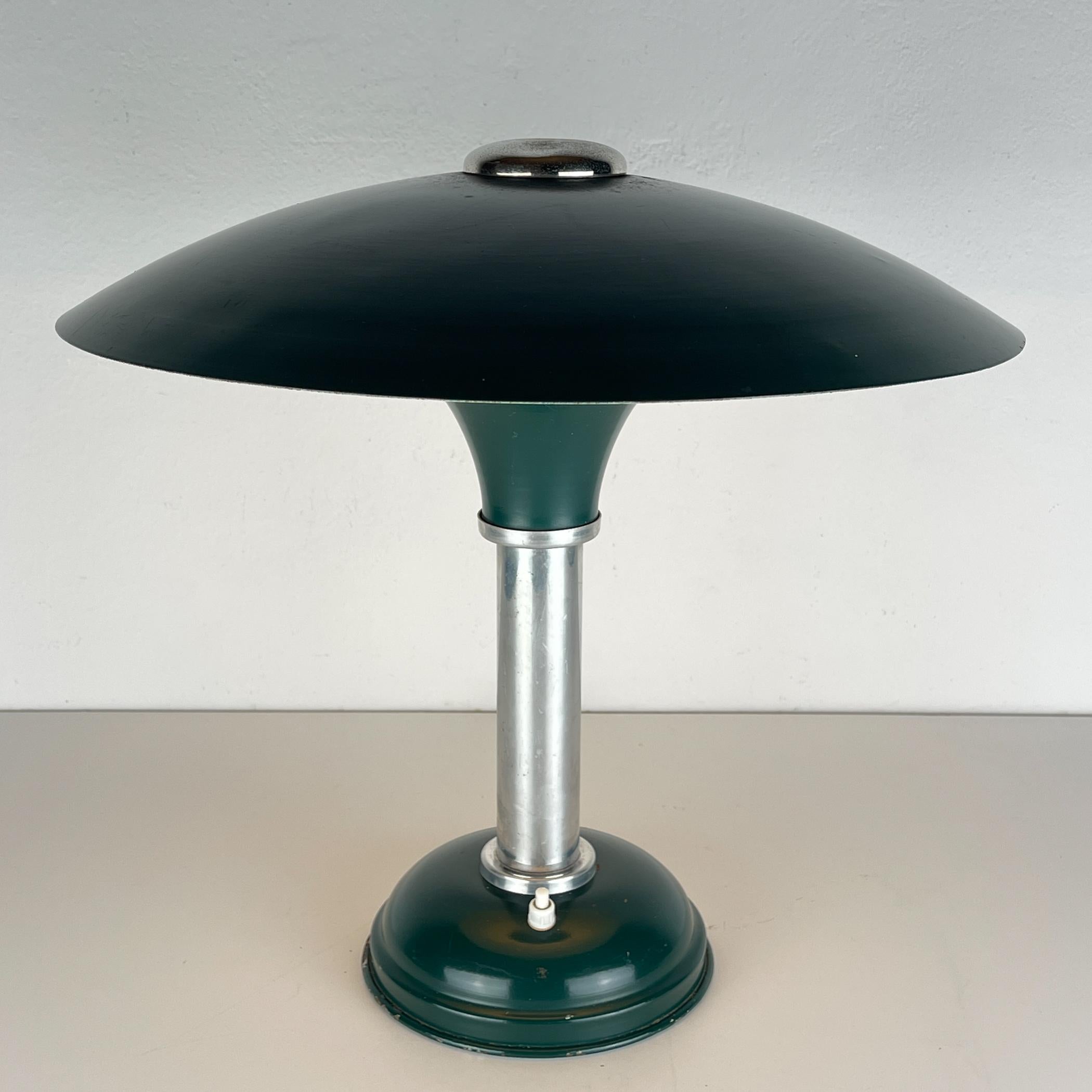 Bauhaus-Tischlampe aus Metall von Max Schumacher, Deutschland 1930er Jahre im Angebot 2