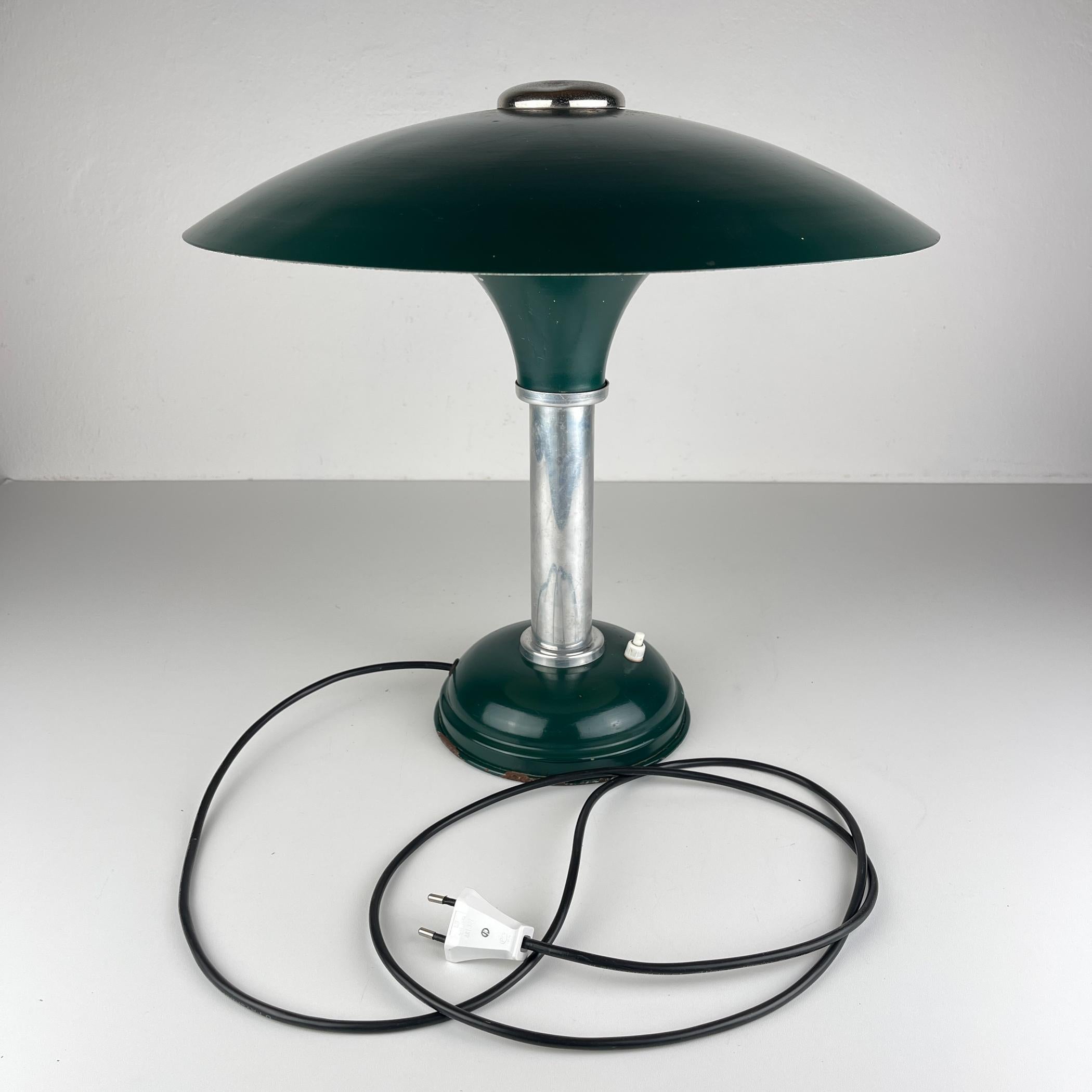 Bauhaus-Tischlampe aus Metall von Max Schumacher, Deutschland 1930er Jahre im Angebot 4