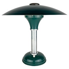 Bauhaus Metal Table lamp by Max Schumacher, Germany 1930s