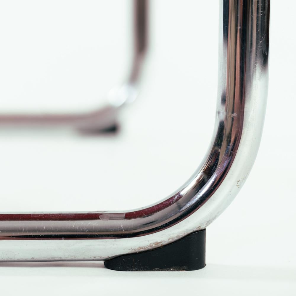Bauhaus mg5 s 34 Marcel Breuer Mart Stam swing chairs in brown, set of 5 5