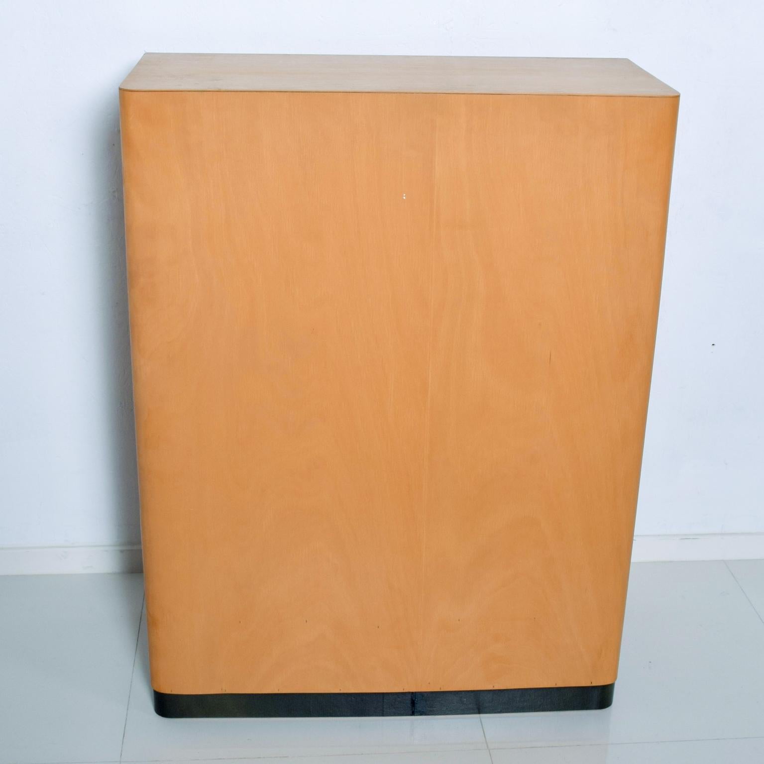 Bauhaus Filing Cabinet Locking Tambour Door by Adolf Maier Germany 2