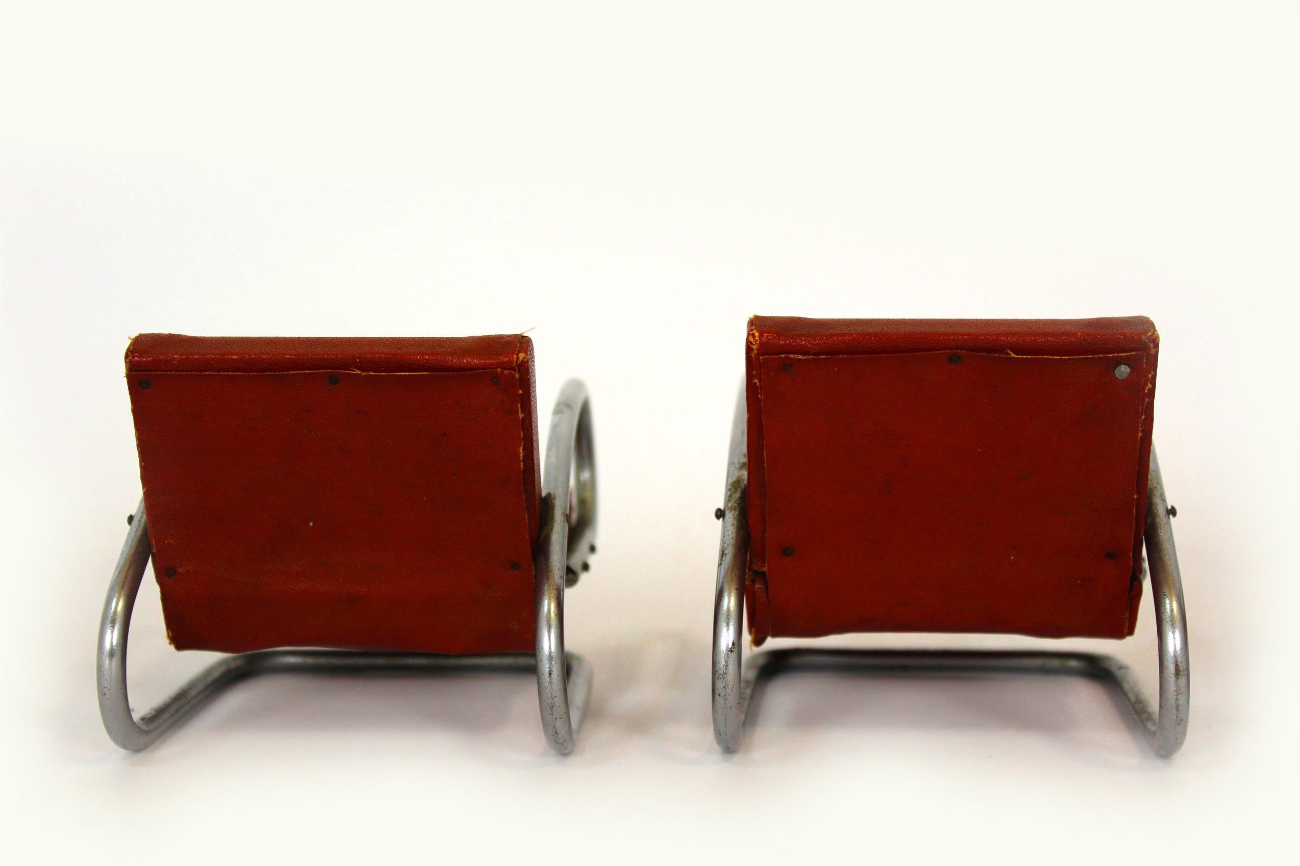 Bauhaus Miniature Furniture Set by Jindrich Halabala, 1930s 9