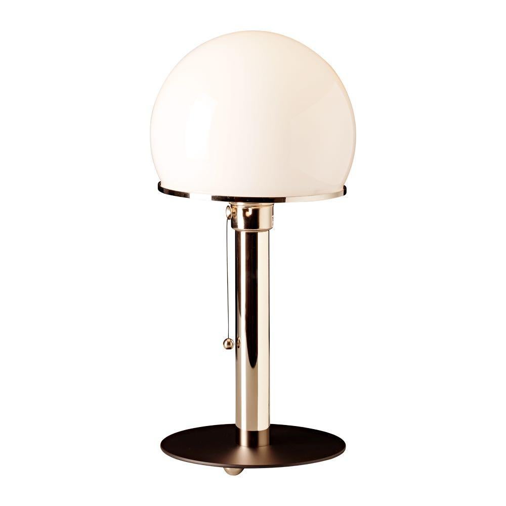 Metal Bauhaus Model WG 24 Table Lamp by Prof. Wilhelm Wagenfeld For Sale