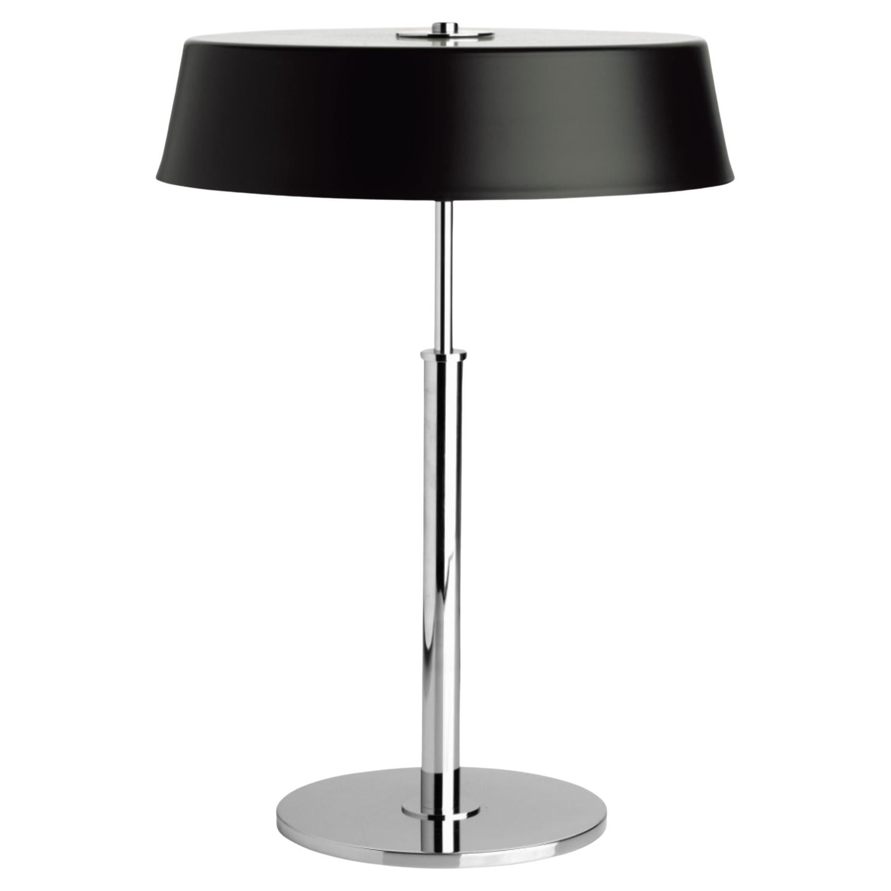 Abat-jour en métal noir Bauhaus / Modernity avec base chromée   S- ER 192 en vente