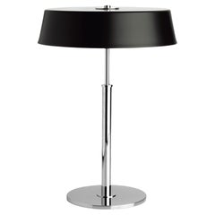 Bauhaus / Modern Black Metal shade With Chrome Base   S- ER 192