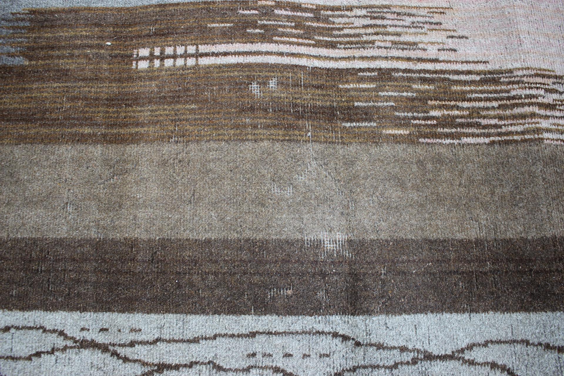Mid-20th Century Bauhaus Modernist Rare Geometric Carpet / Rug, 1930s For Sale
