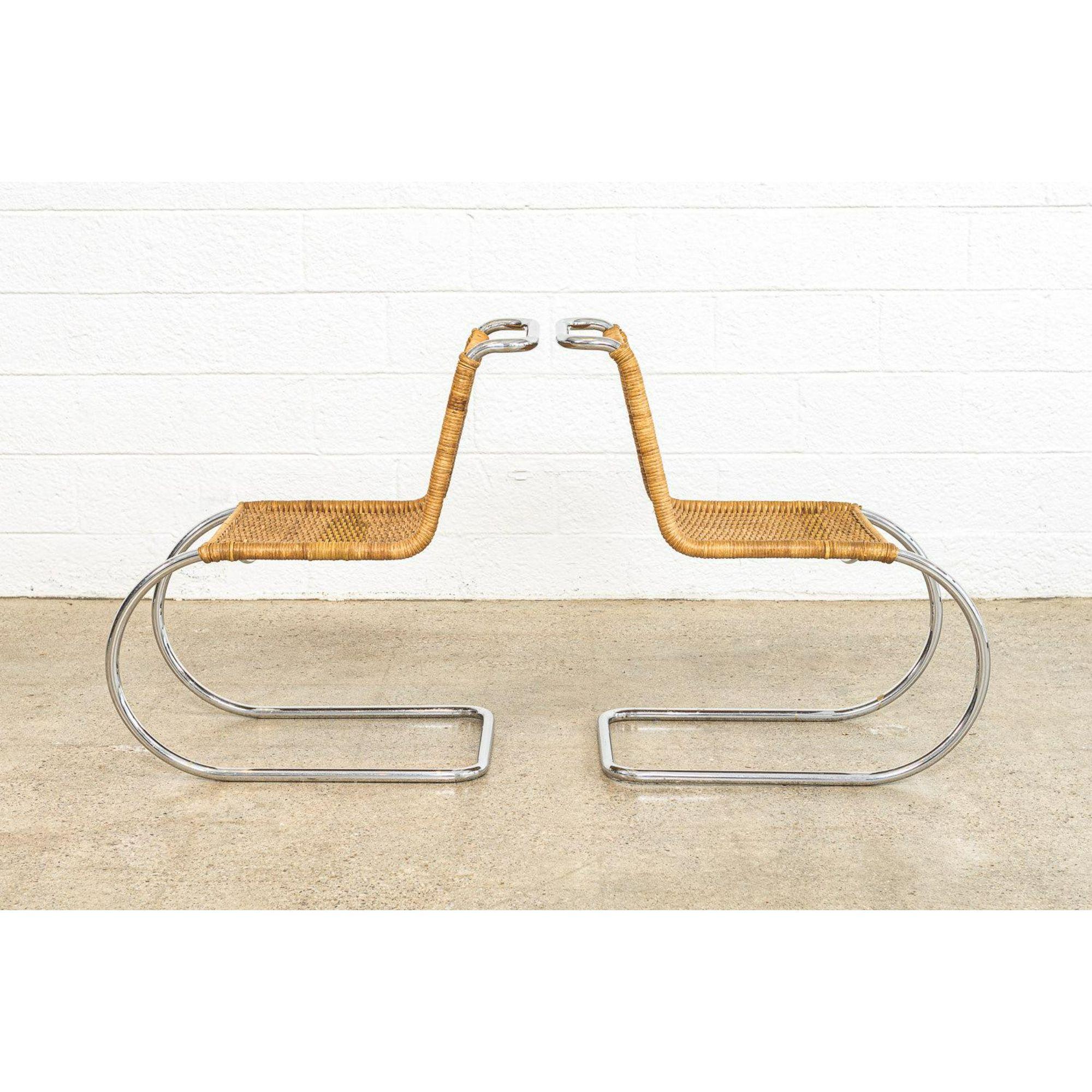 Bauhaus MR 10 Side Chairs by Mies Van Der Rohe for Stendig, 1970s For Sale 5