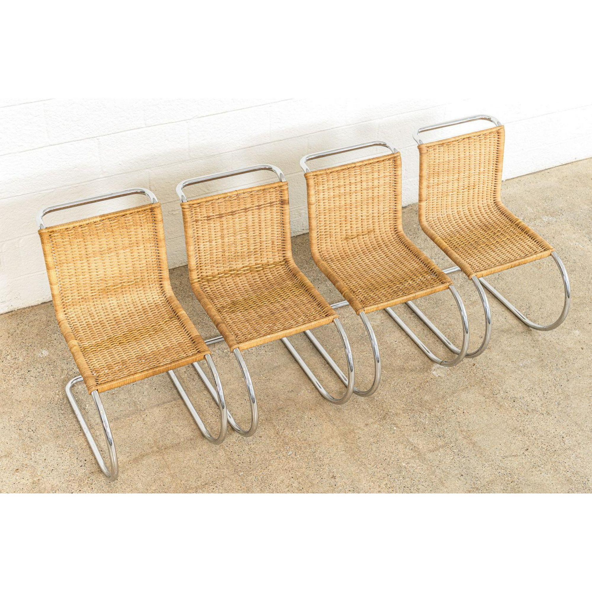 Bauhaus MR 10 Side Chairs by Mies Van Der Rohe for Stendig, 1970s For Sale 1