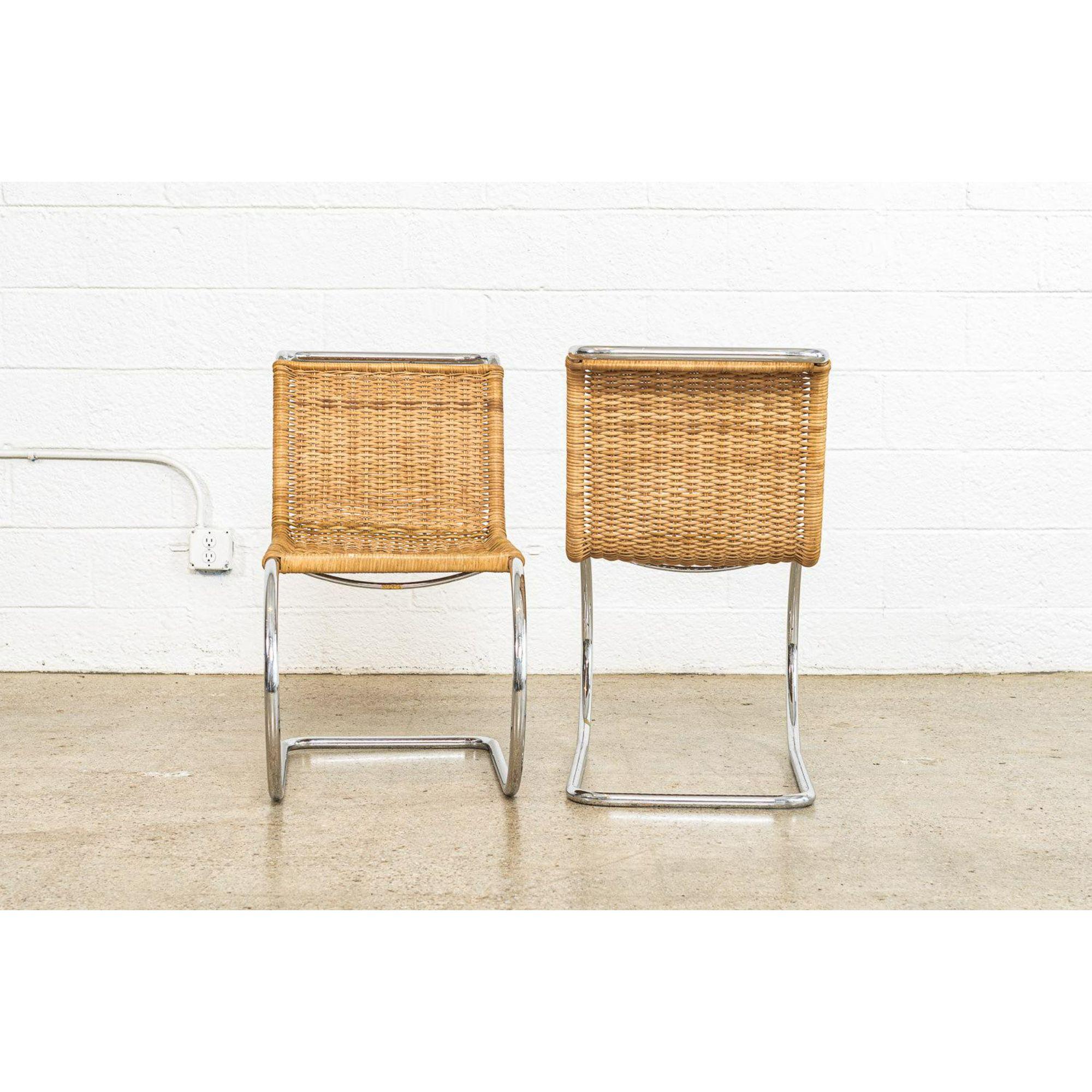 Bauhaus MR 10 Side Chairs by Mies Van Der Rohe for Stendig, 1970s For Sale 3