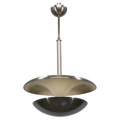 Bauhaus Nickel Chandelier by Franta Anyz for IAS, 1920s
