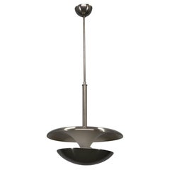Bauhaus Nickel Chandelier by Franta Anyz for IAS, 1920s