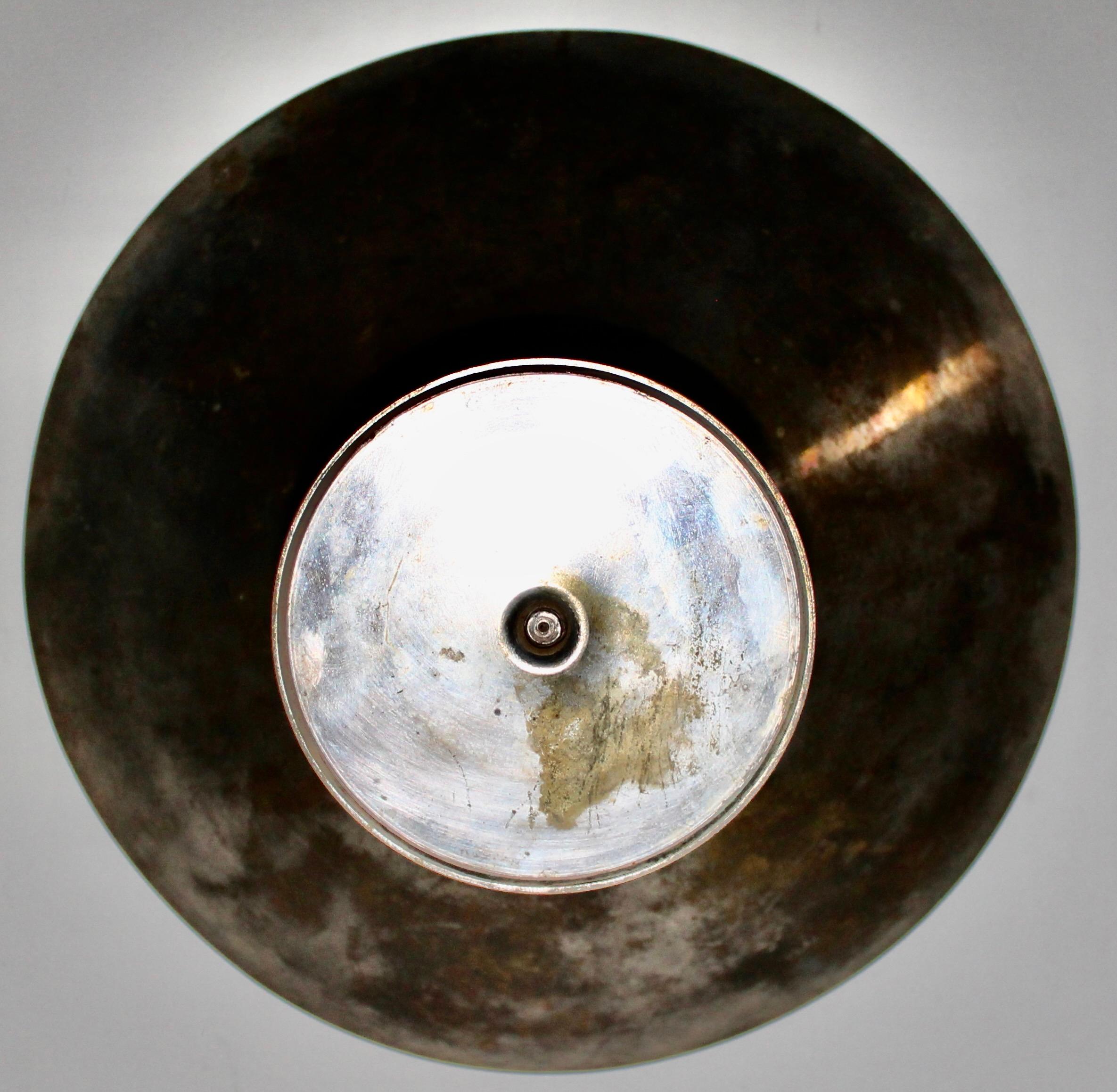 'Bauhaus' Nickel Plated Brass Bowl Manner Christopher Dell 6