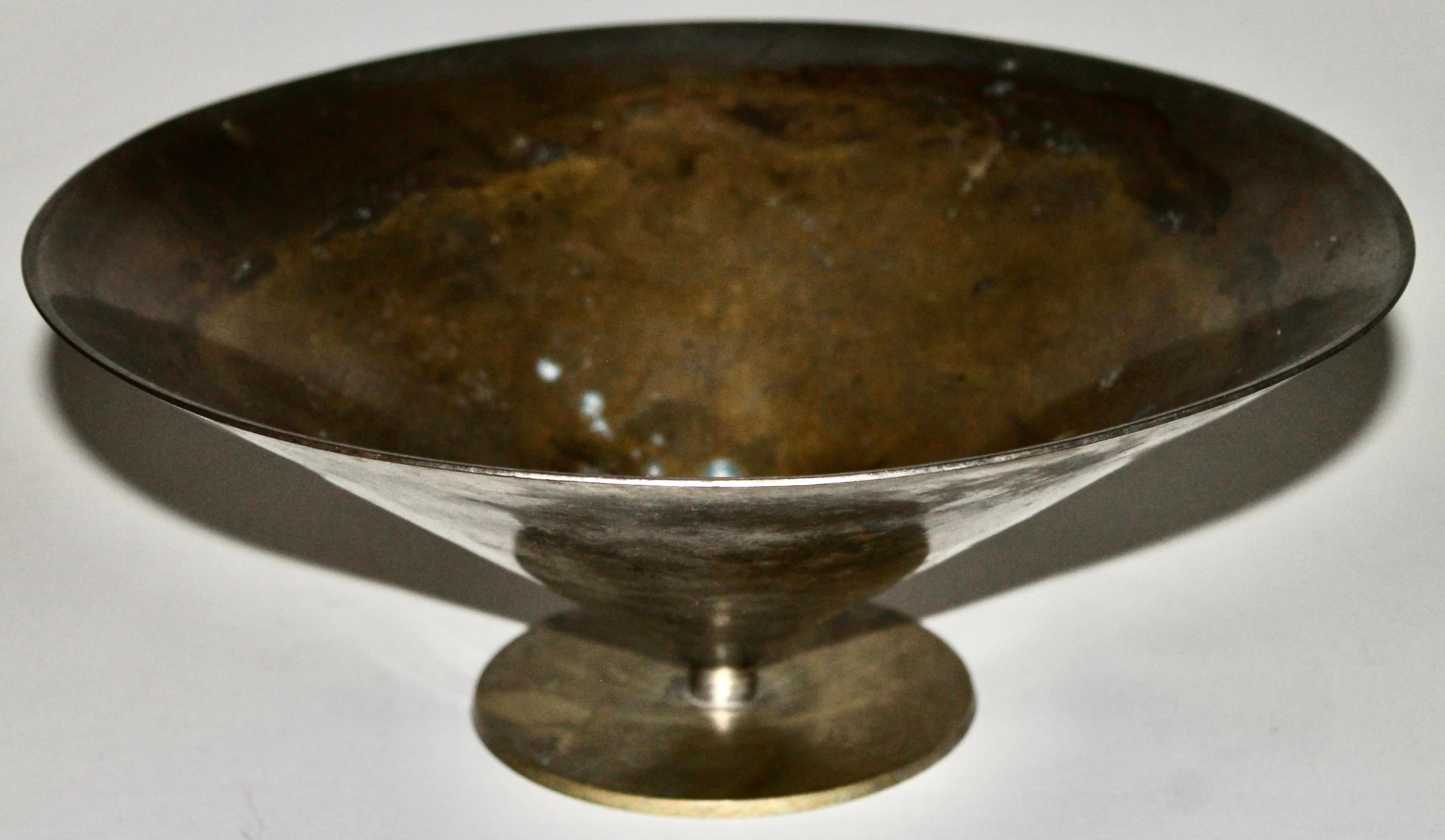 'Bauhaus' Nickel Plated Brass Bowl Manner Christopher Dell 4
