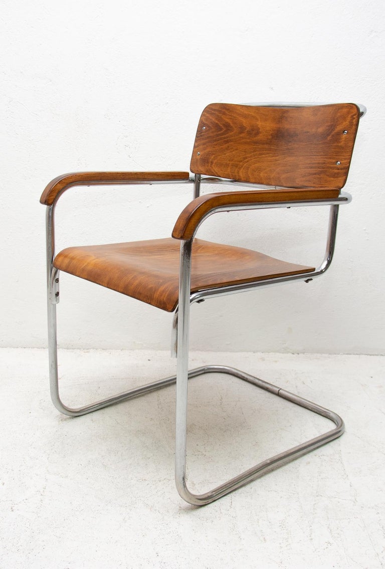 Bauhaus Office Chair by Robert Slezák for Baťa, 1930s For Sale at 1stDibs bauhaus desk chair