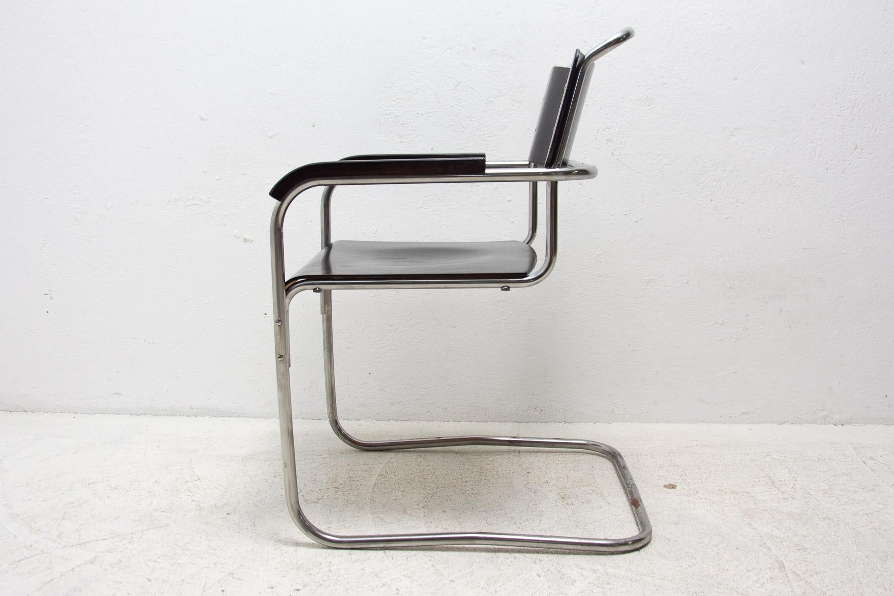 Bauhaus Office Chairs by Robert Slezák for Baťa, 1930´s, Set of 2 10