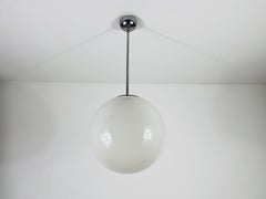 Bauhaus Opal Glass Pendant Lamp, Germany, 1960s