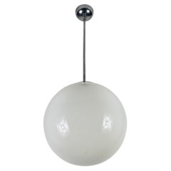 Bauhaus Opal Glass Pendant Lamp, Germany, 1960s