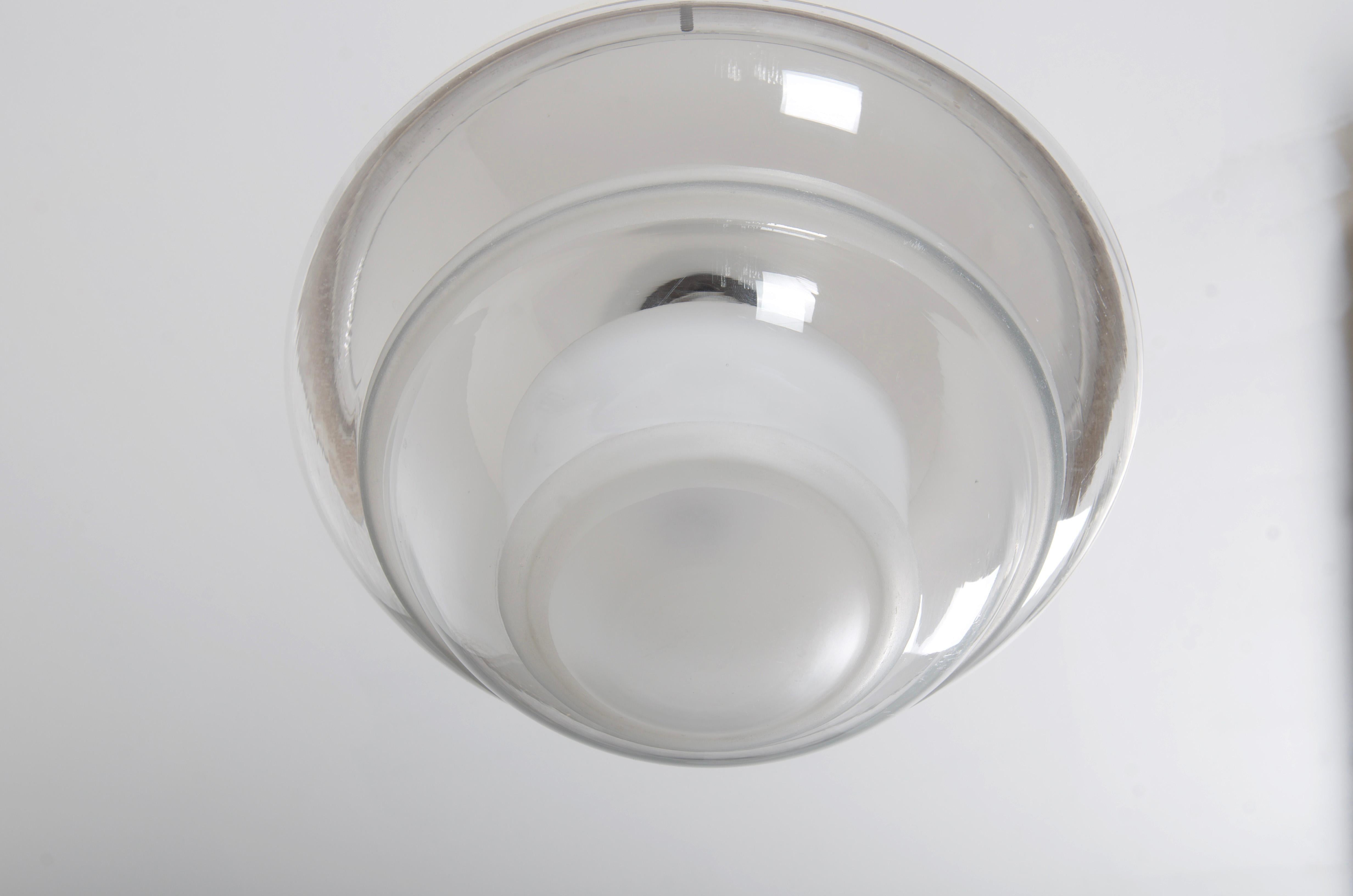 Mid-20th Century Bauhaus Opaline Glass Pendant by Karl Gustaf Lindesvärd  For Sale