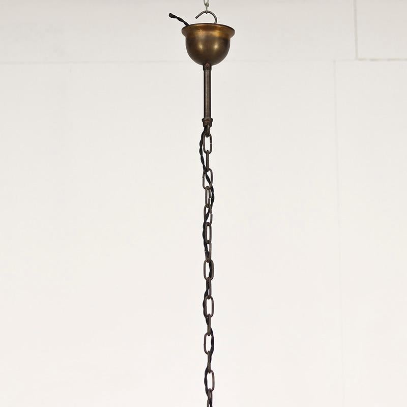 Bauhaus Opaline Hanging Lamp by Peter Behrens in vendita 1