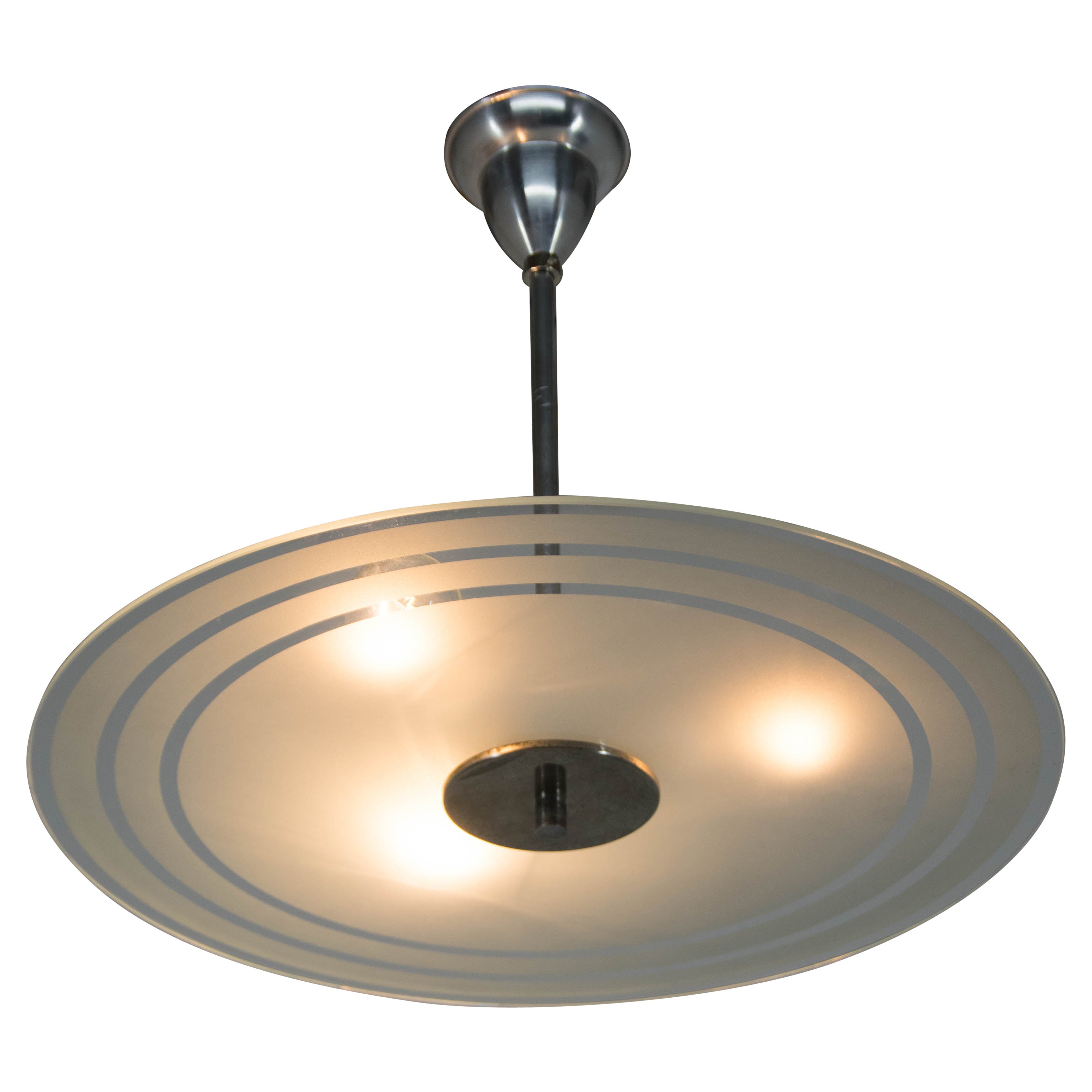 Lampadario Bauhaus o funzionalista, anni '30