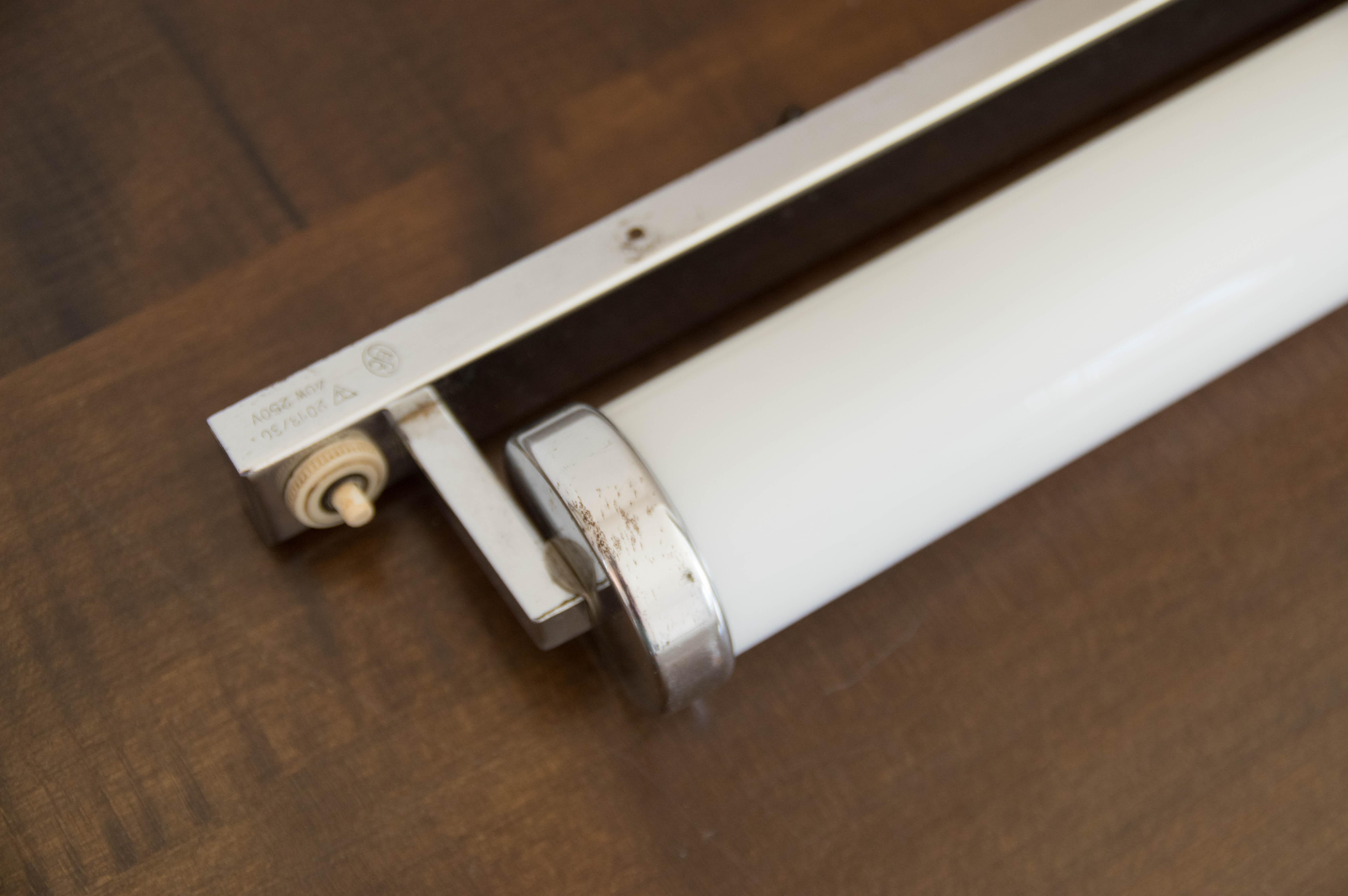 Opaline Glass Bauhaus or Functionalist Chrome Wall Lamp, 1930s