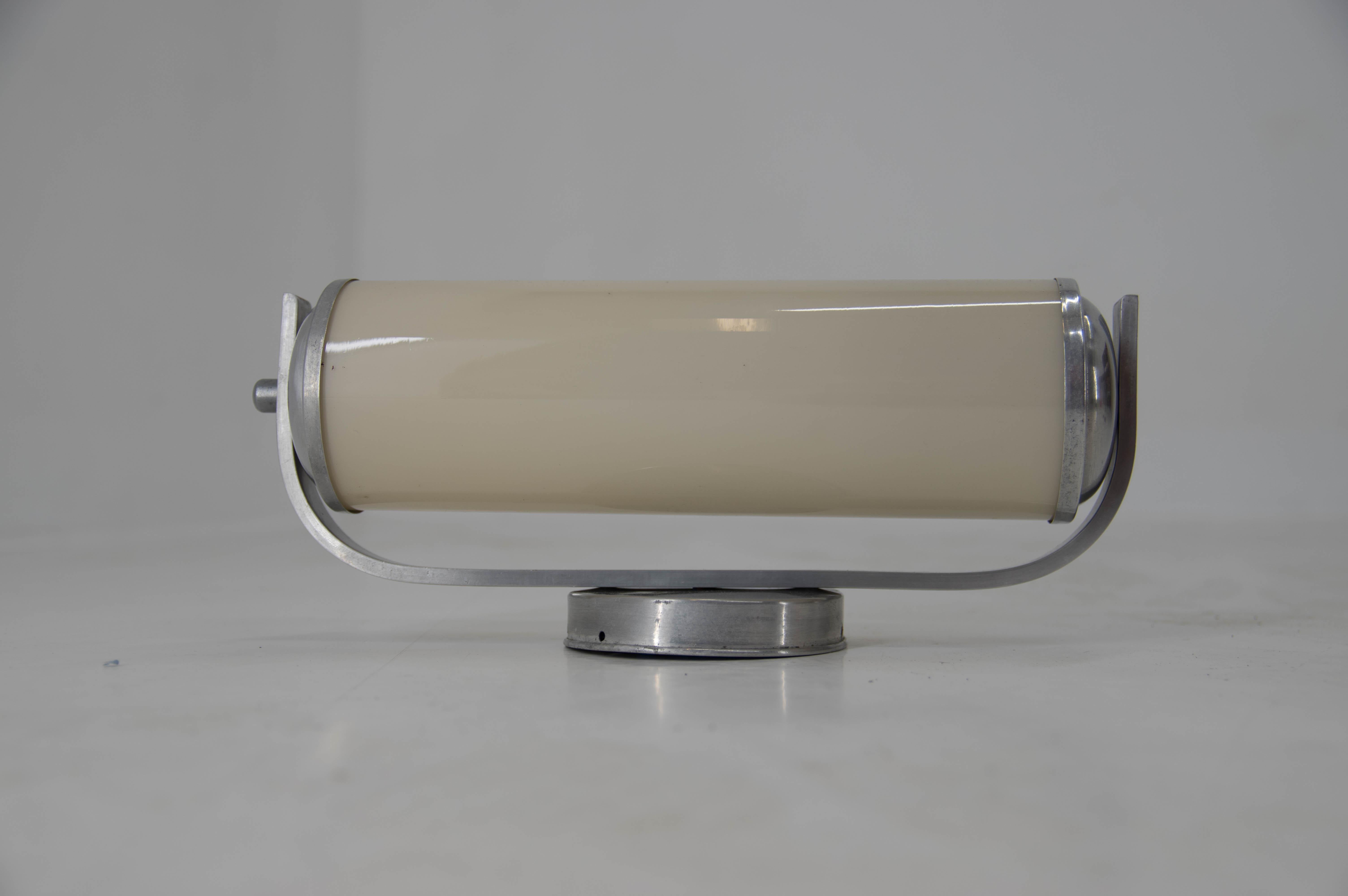 Bauhaus or Functionalist Wall Lamp/Scone, 1930s In Good Condition In Praha, CZ