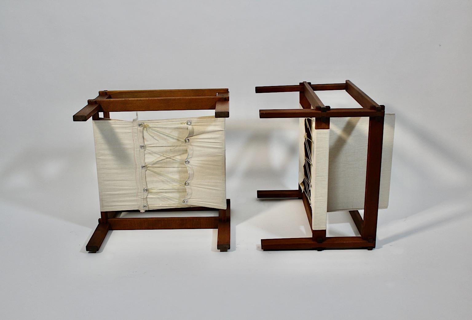 Paire de chaises longues géométriques Duo Bauhaus en toile de hêtre, Allemagne, années 1920 en vente 10