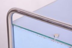 Coppia di tavolini da letto Bauhaus, Mücke Melder, compensato, Repubblica Ceca, anni '30