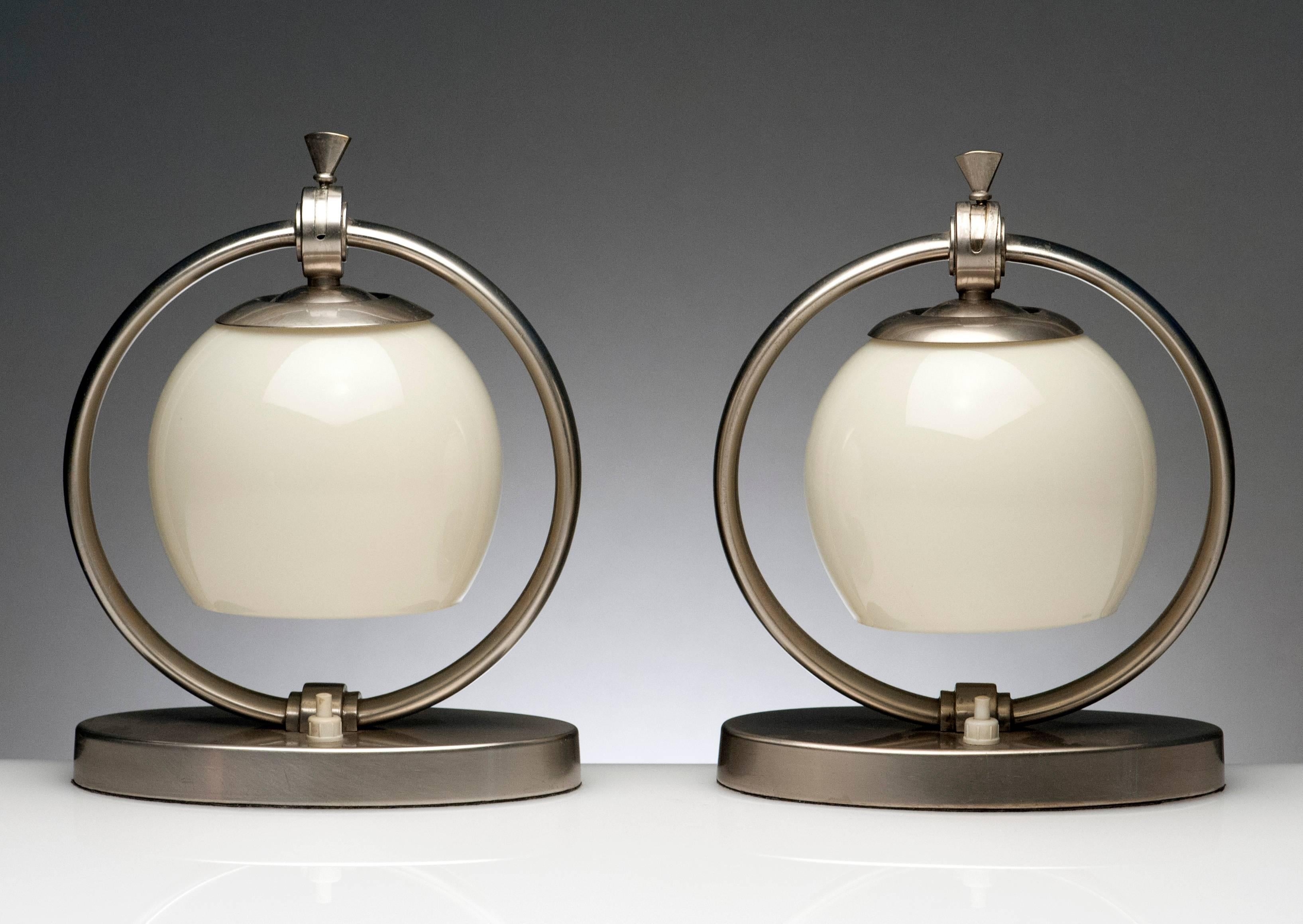 Vintage Modern Bauhaus Pair of Desk Lamps by WMF 2
