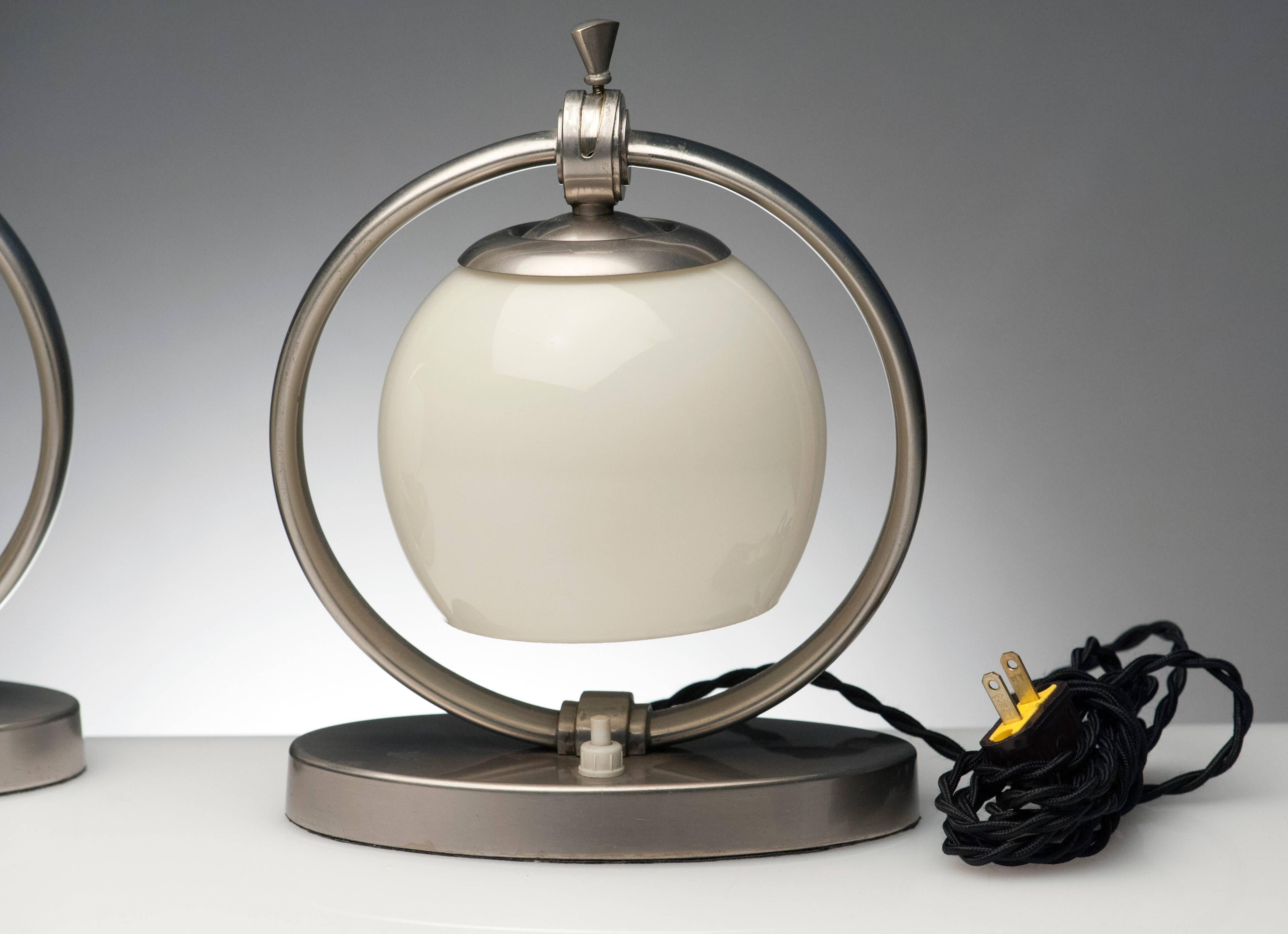 Vintage Modern Bauhaus Pair of Desk Lamps by WMF 6